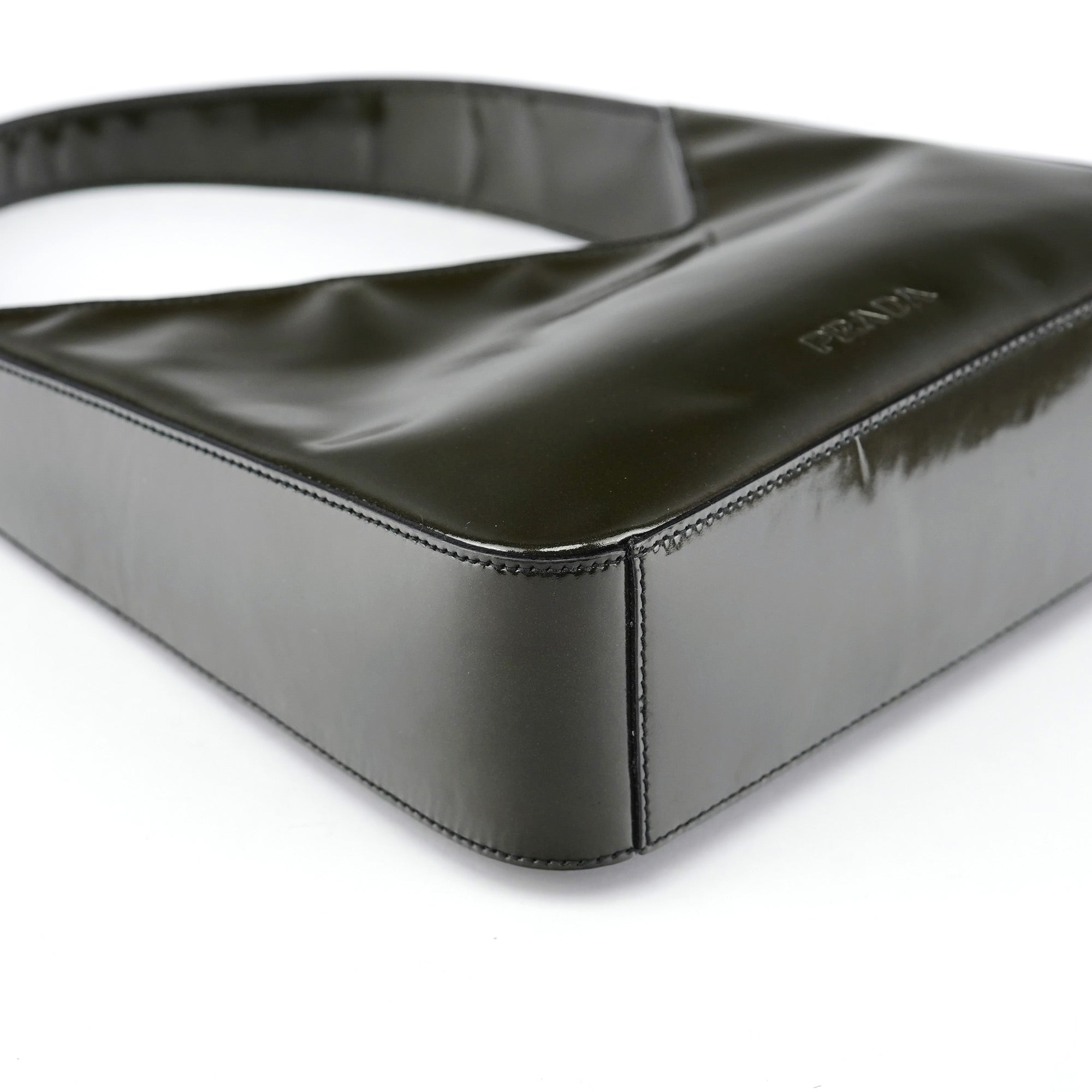 1998 Green Patent Leather Asim Shoulder Bag