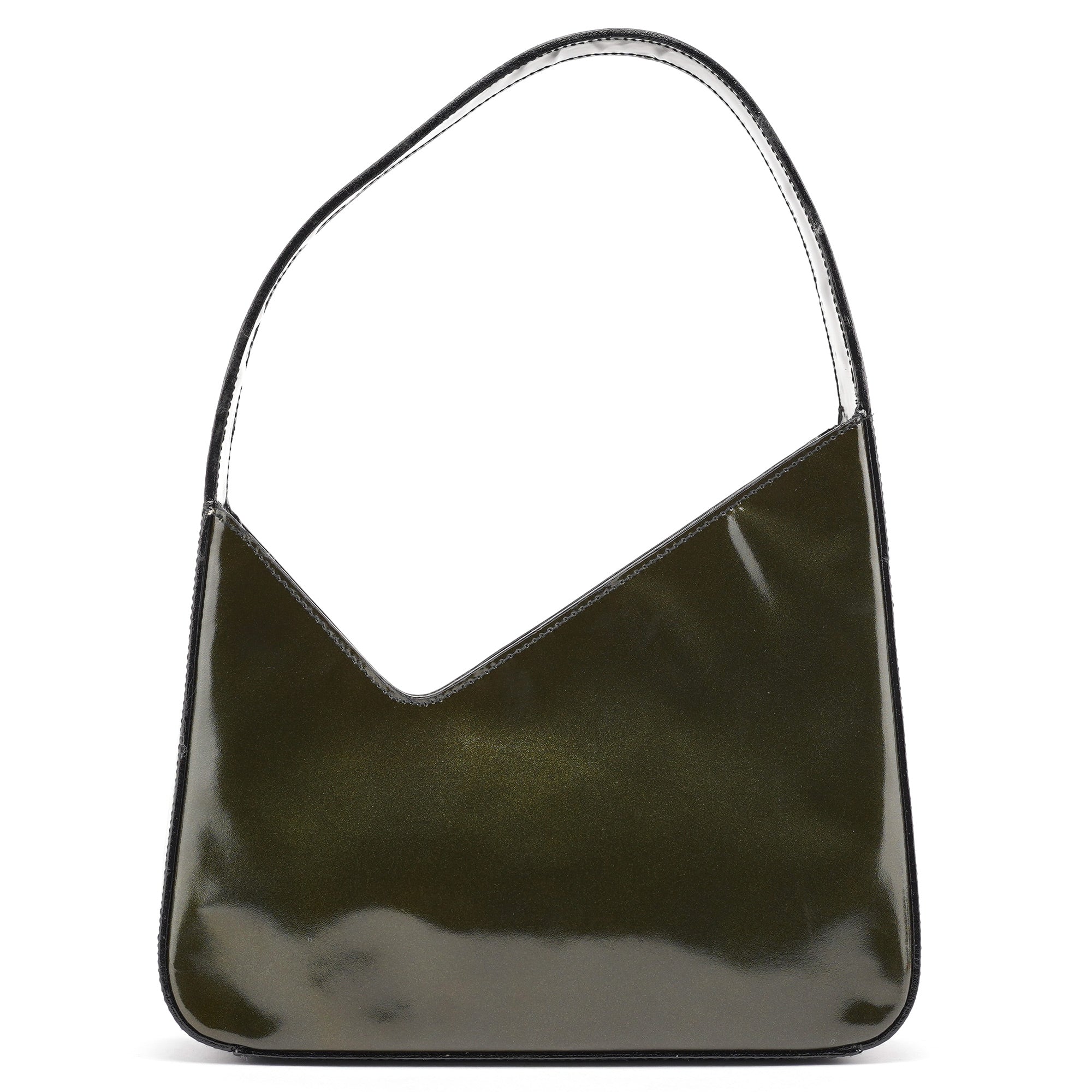1998 Green Patent Leather Asim Shoulder Bag