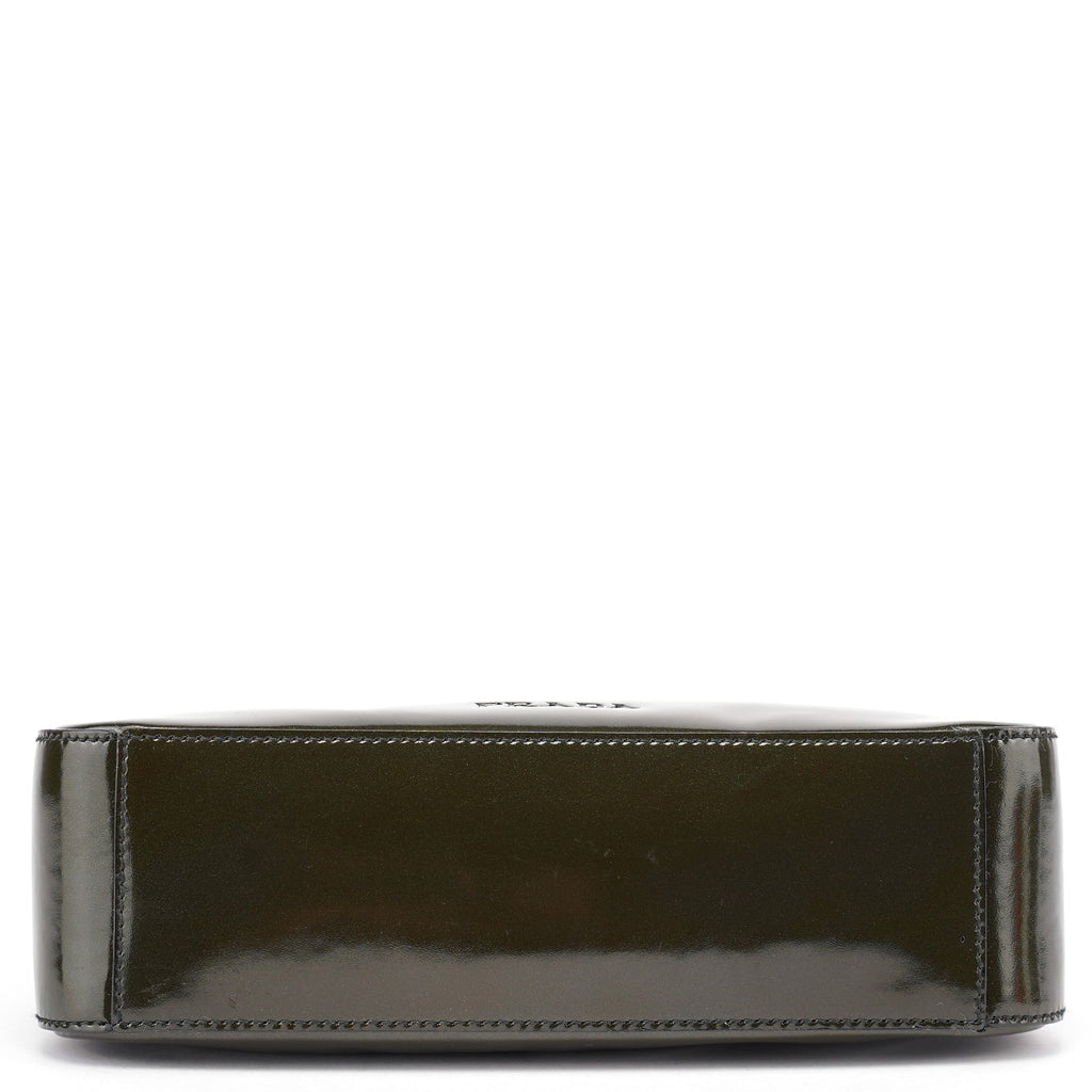 1998 Green Patent Leather Asim Shoulder Bag