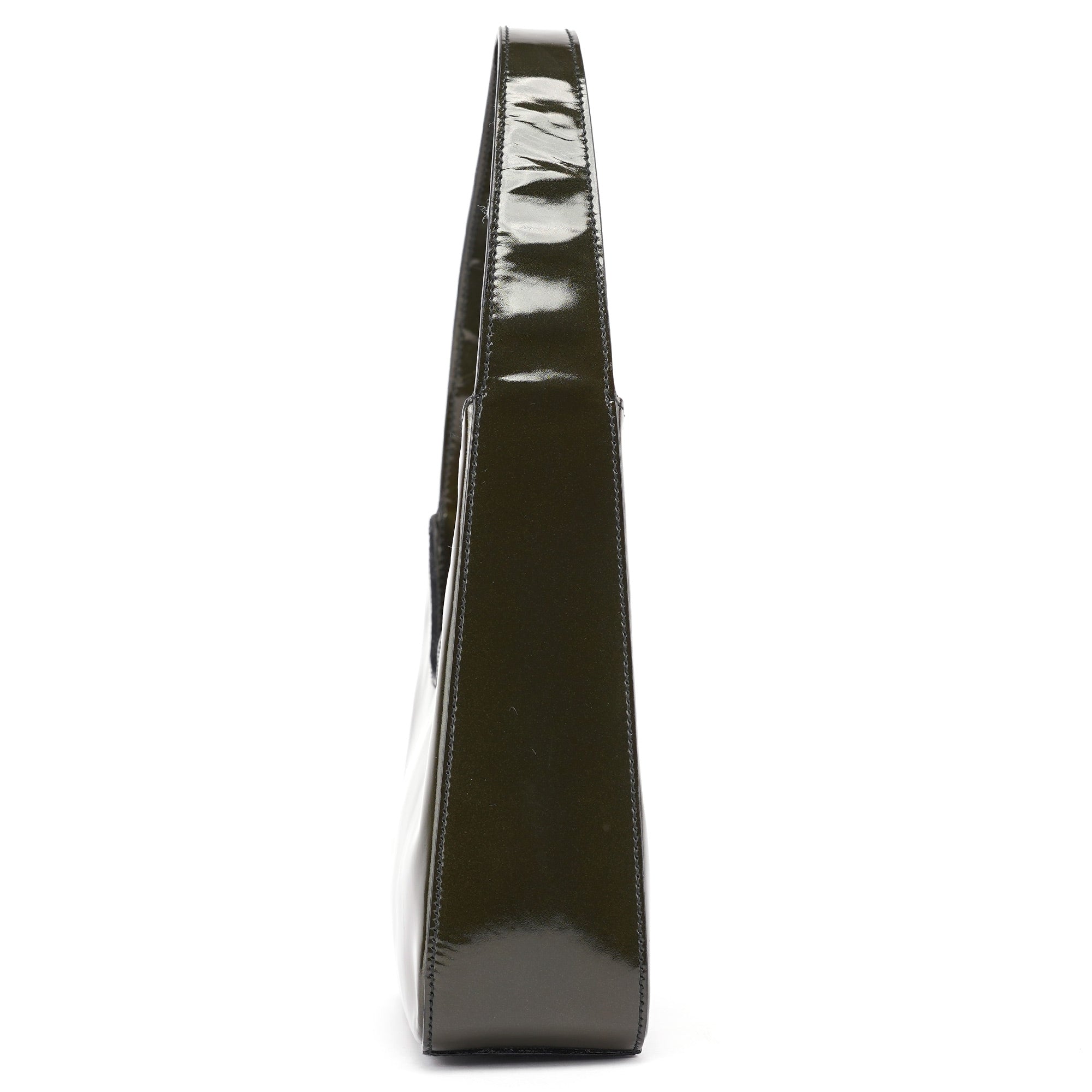 1998 Green Patent Leather Asim Shoulder Bag