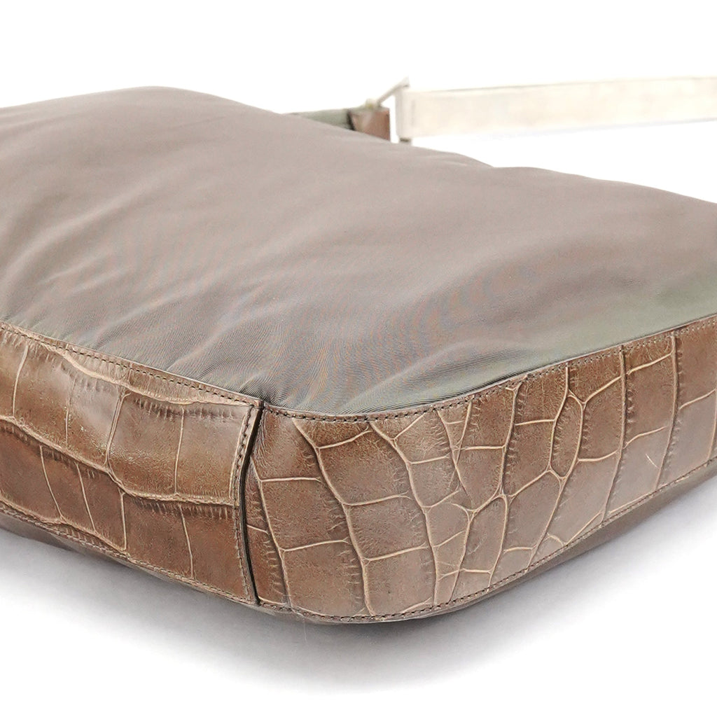1998 Green Tessuto Cocco Metal Shoulder Bag