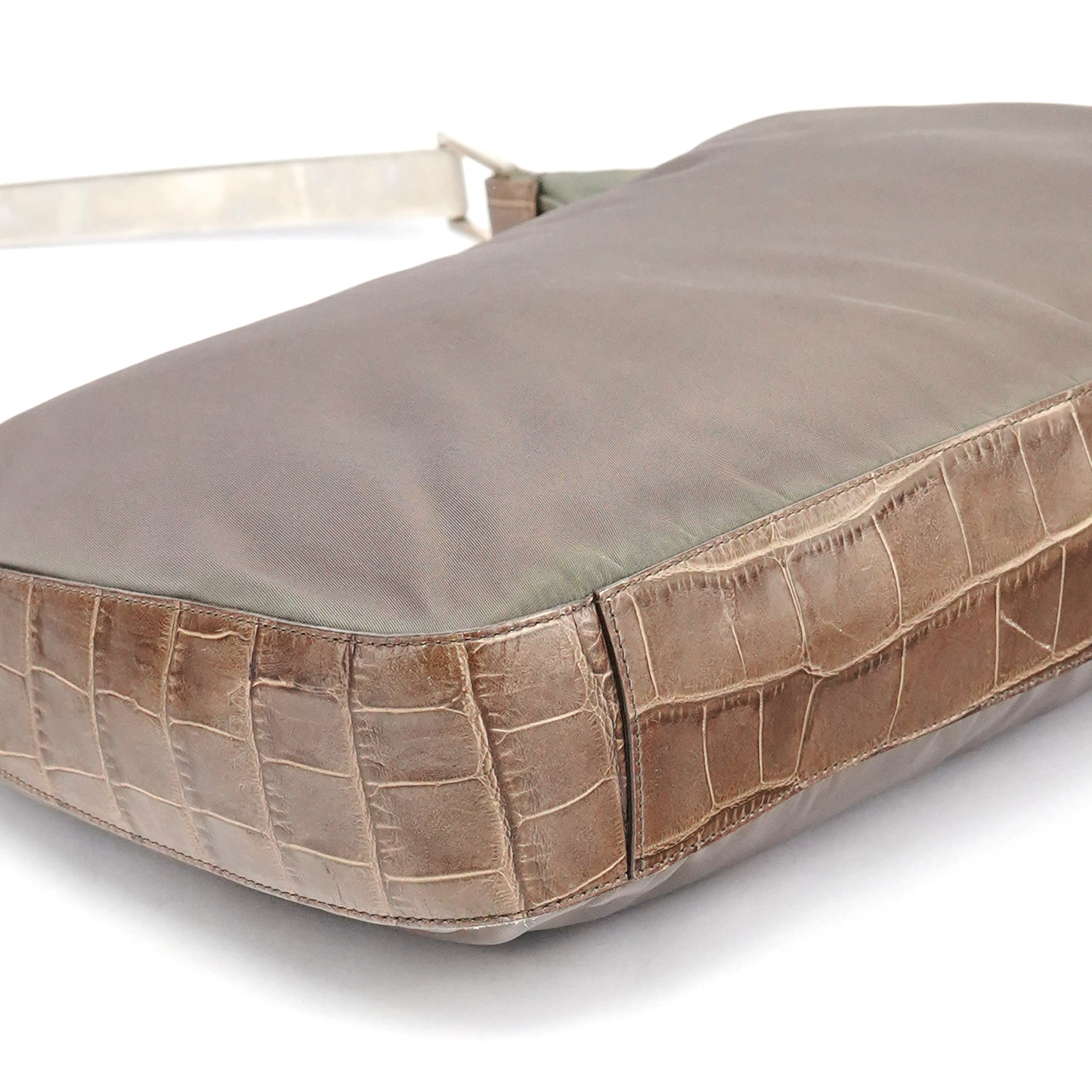 1998 Green Tessuto Cocco Metal Shoulder Bag