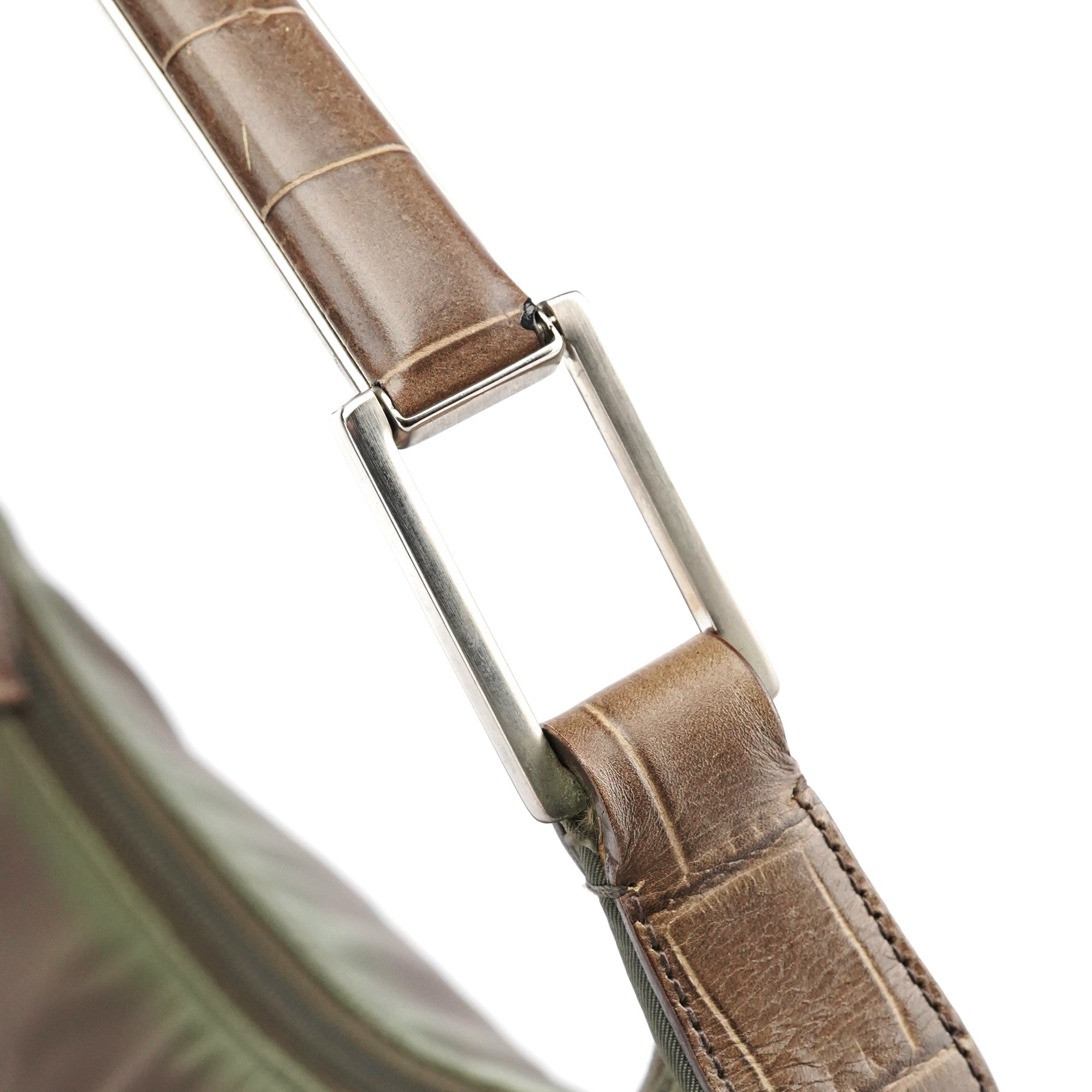 1998 Green Tessuto Cocco Metal Shoulder Bag