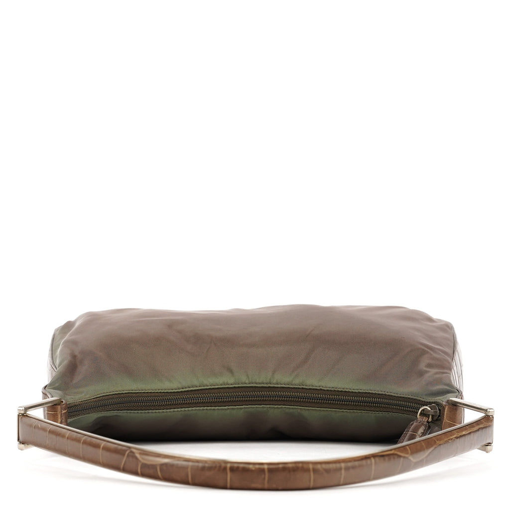 1998 Green Tessuto Cocco Metal Shoulder Bag