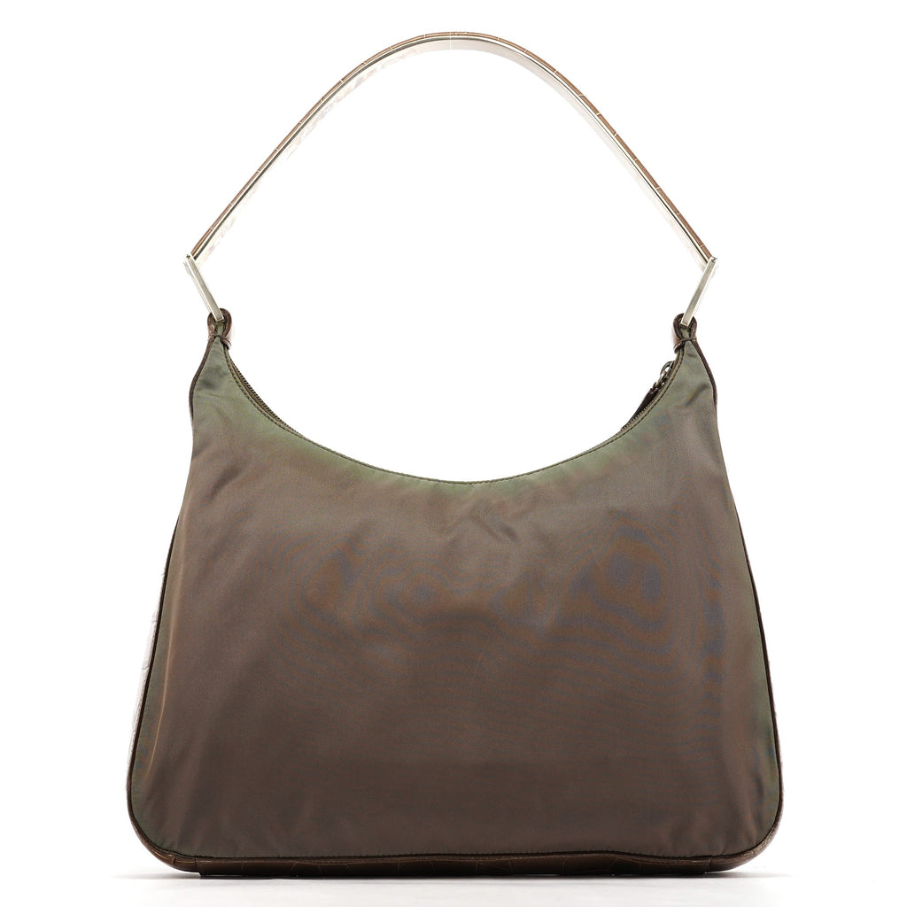 1998 Green Tessuto Cocco Metal Shoulder Bag