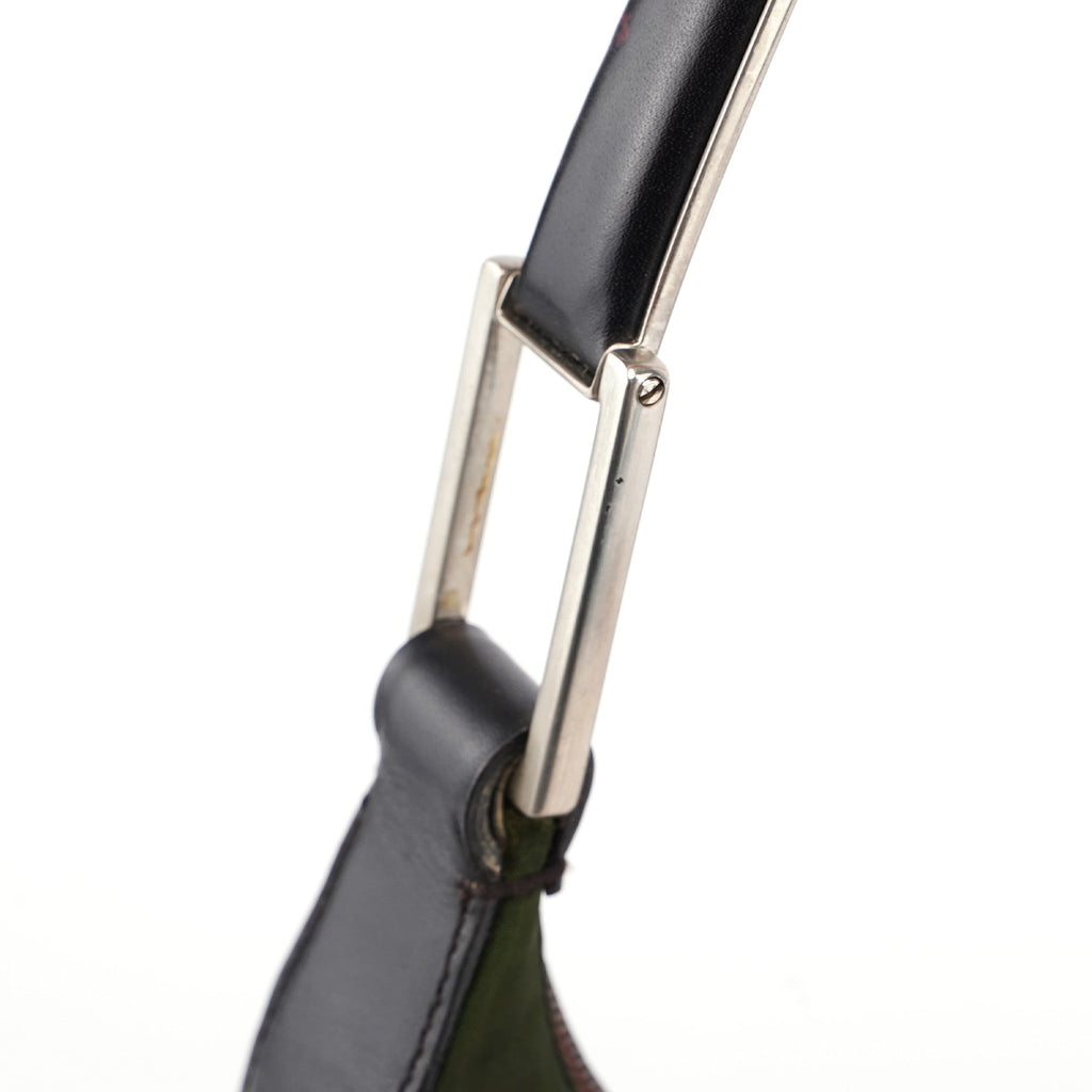 1998 Green Tessuto Metal Shoulder Bag