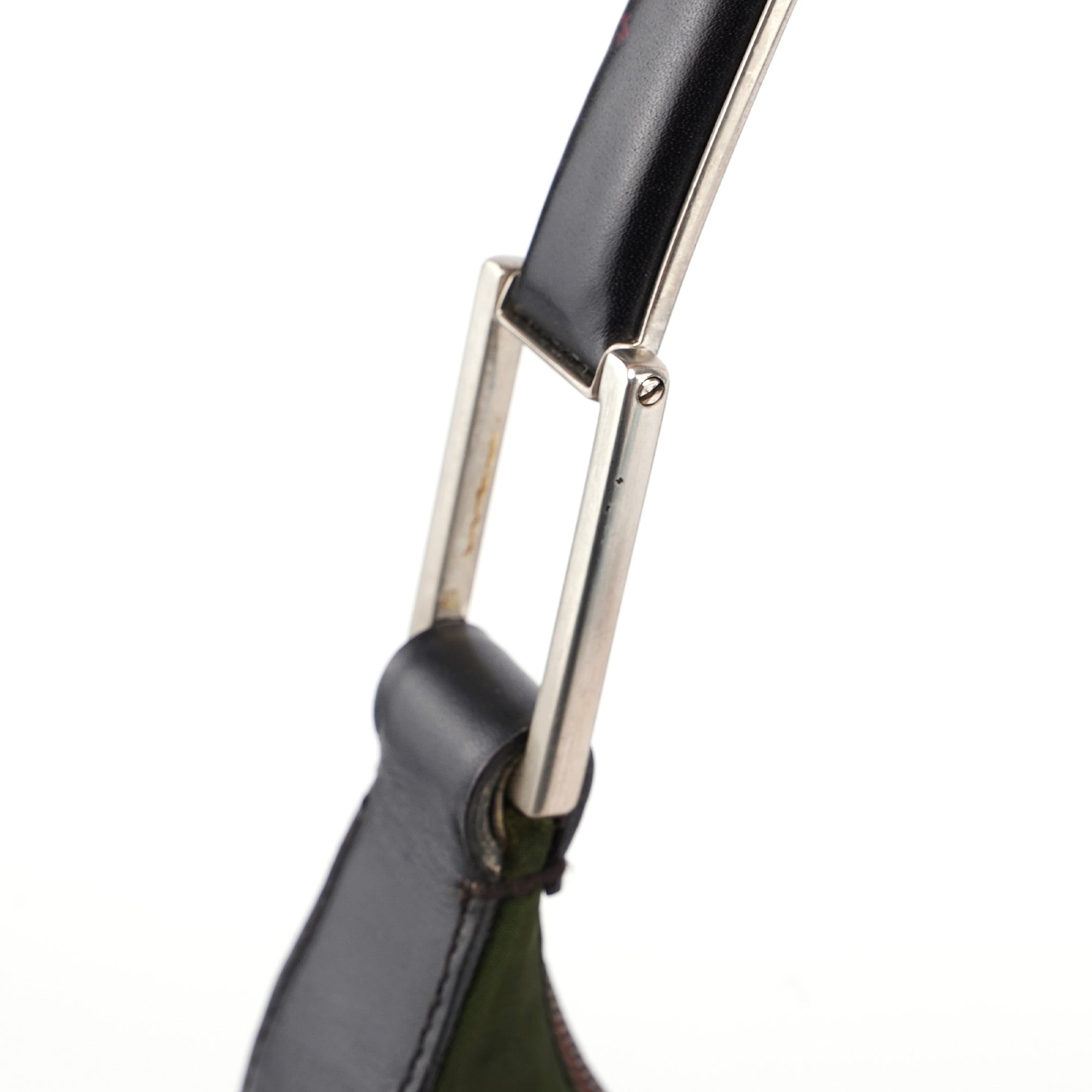 1998 Green Tessuto Metal Shoulder Bag