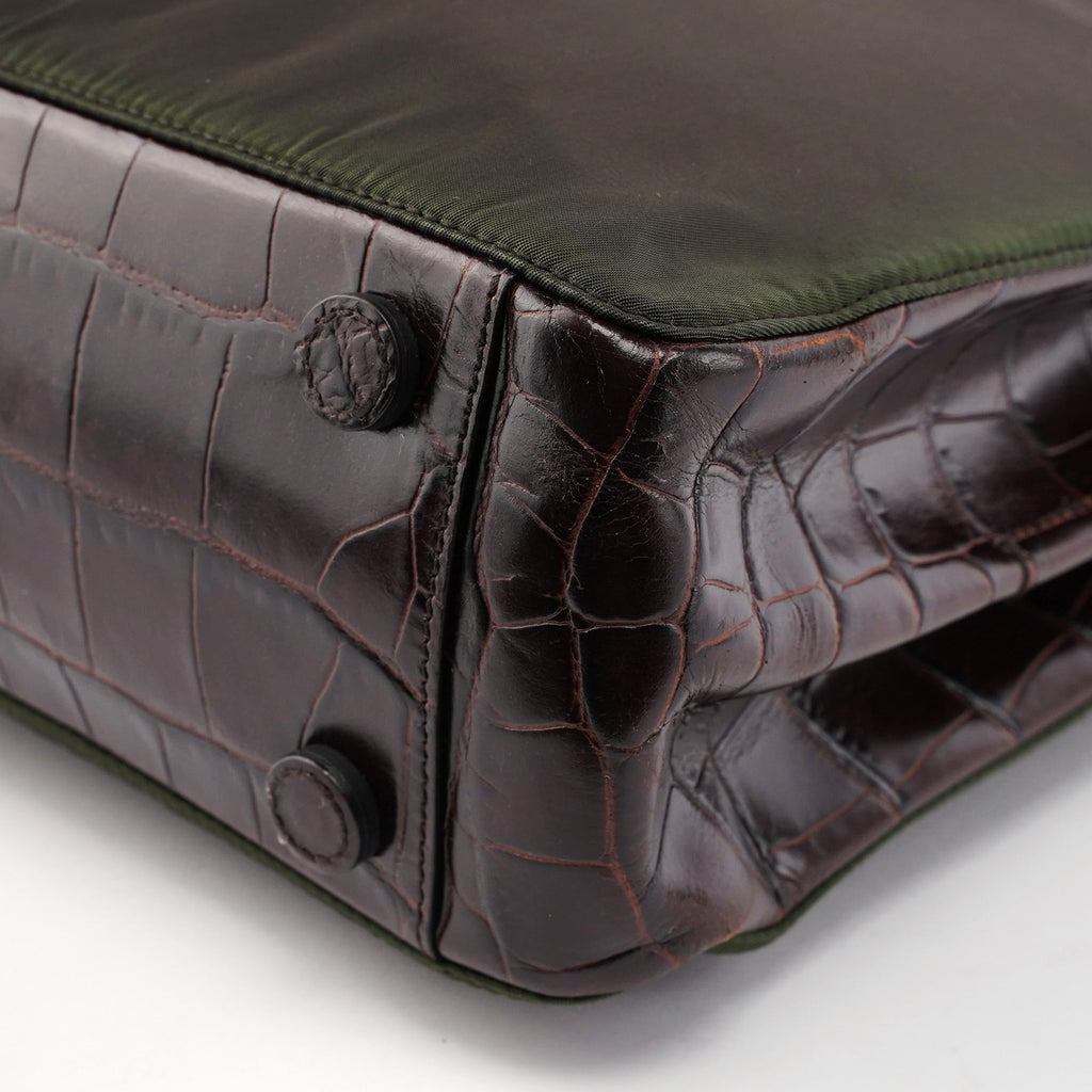 1998 Green Tessuto Metallo Shoulder Bag