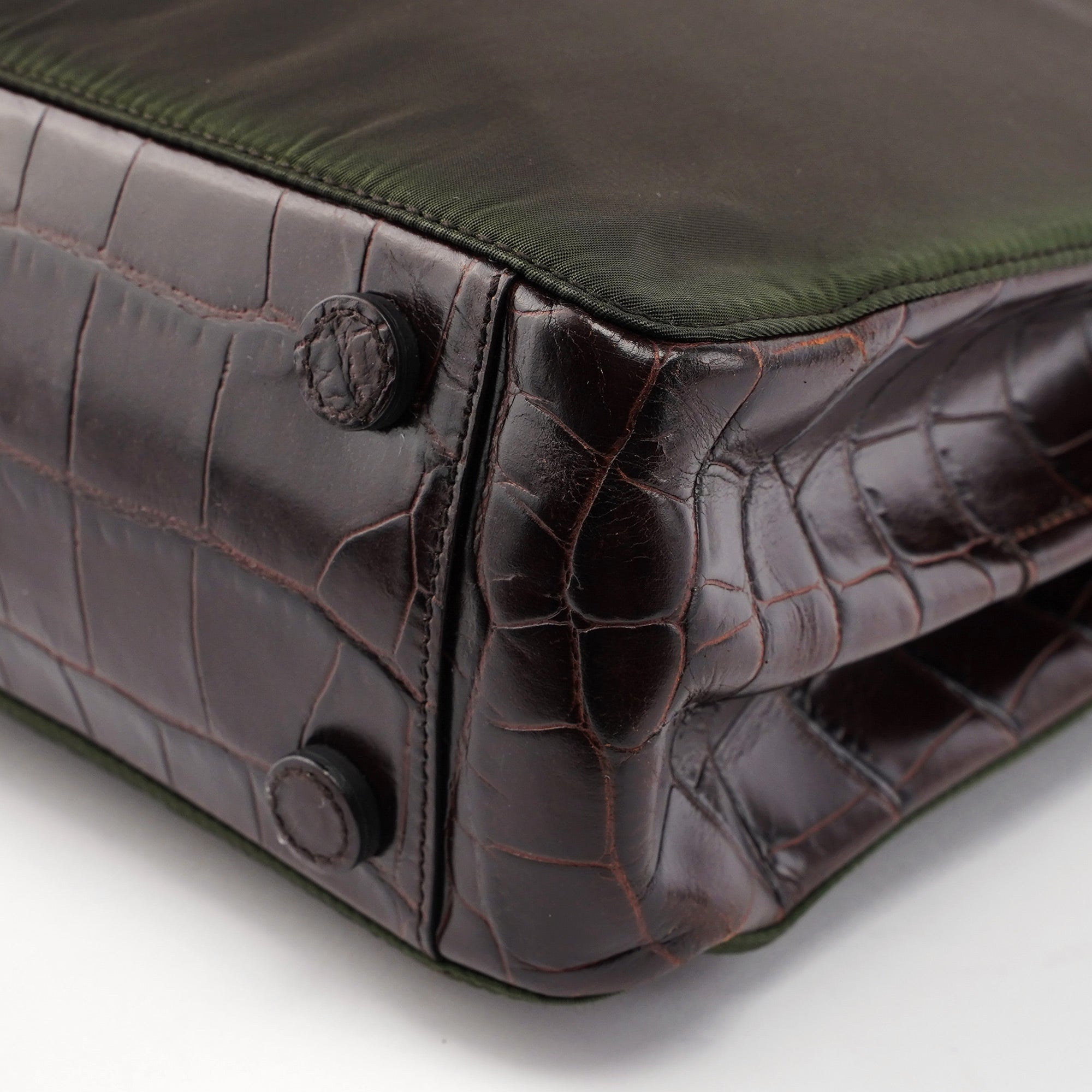 1998 Green Tessuto Metallo Shoulder Bag