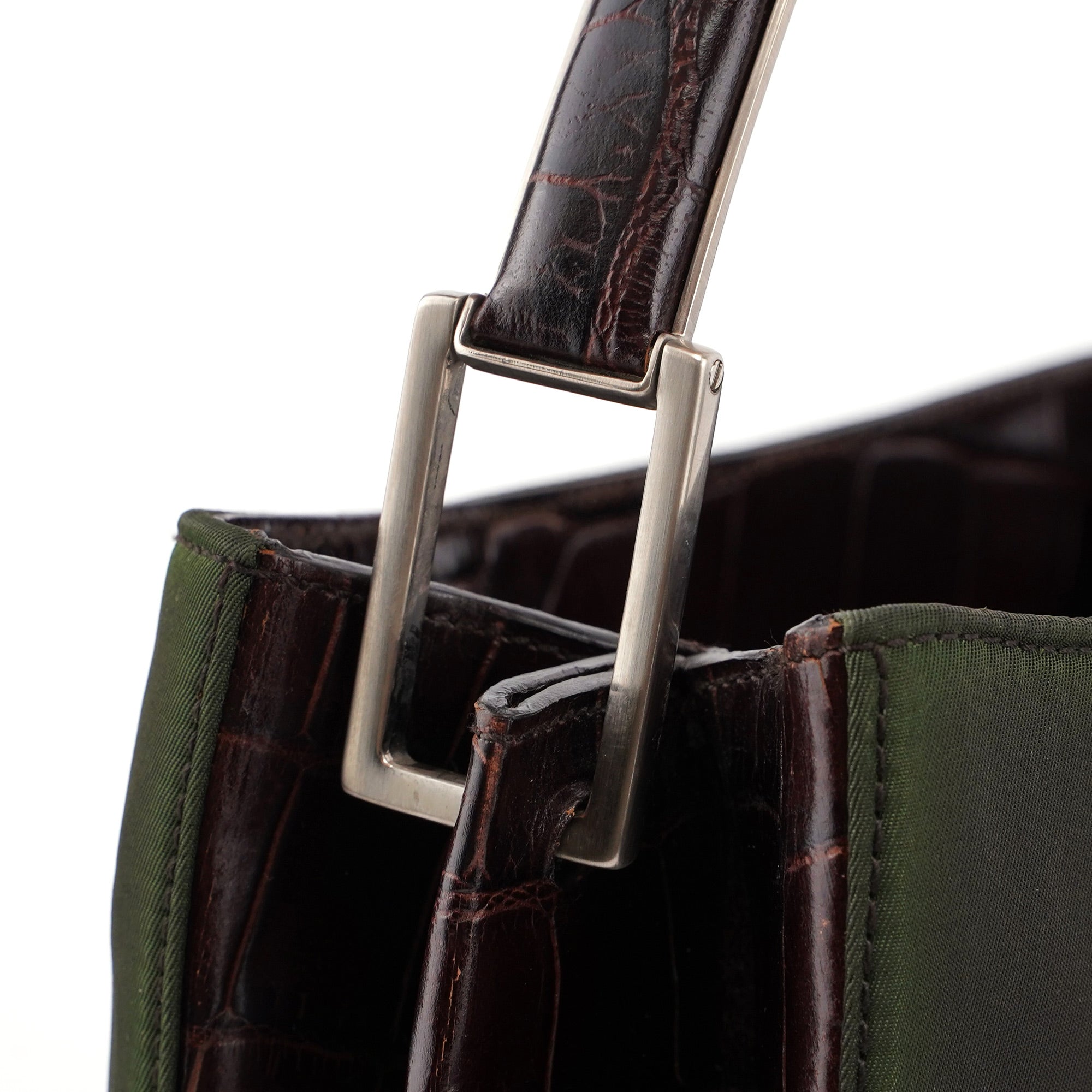 1998 Green Tessuto Metallo Shoulder Bag