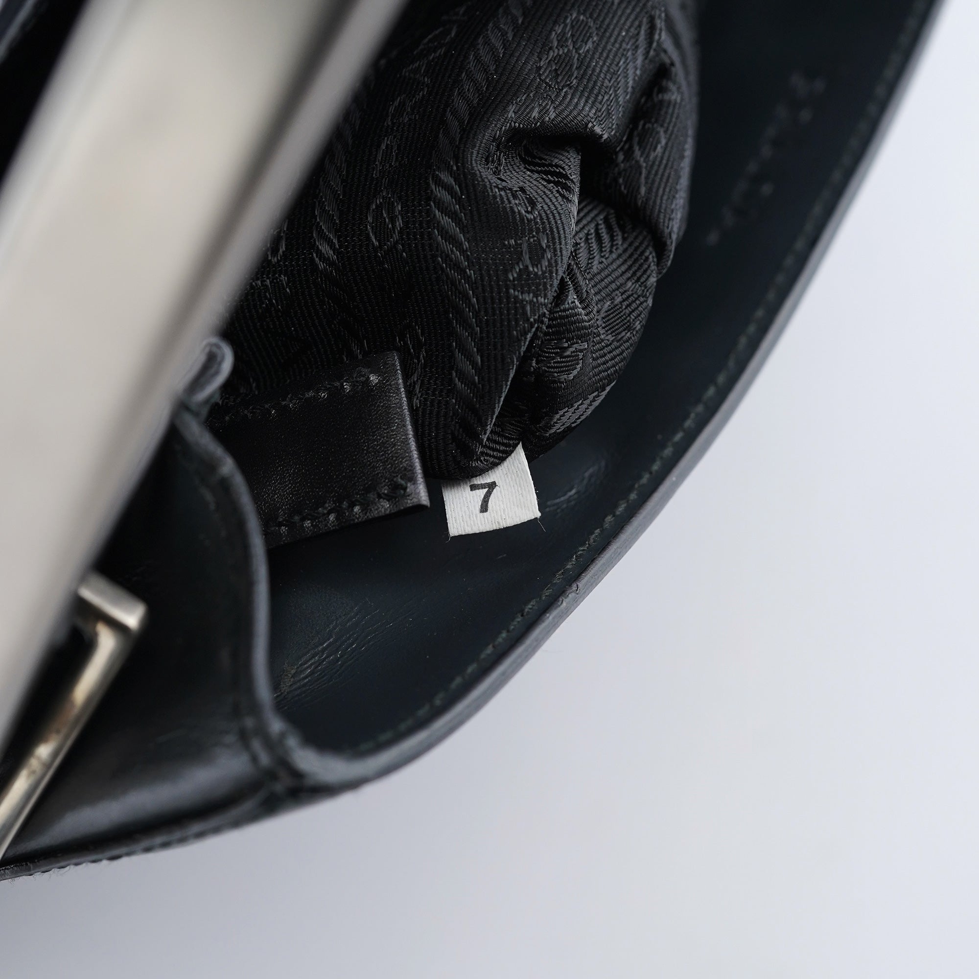 1998 Grey Vitello Metallo Shoulder Bag