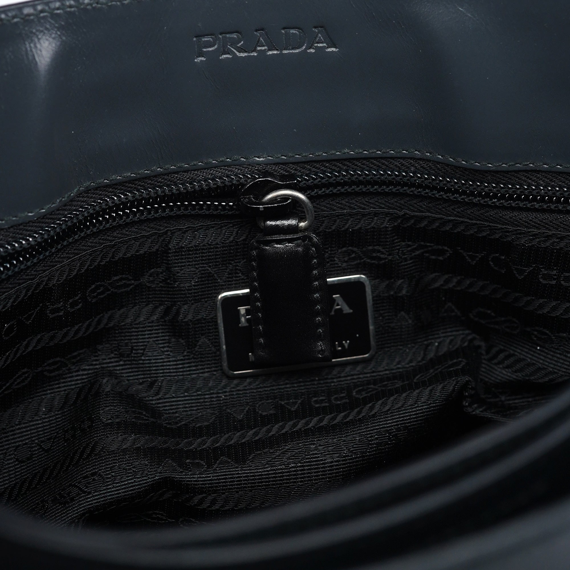 1998 Grey Vitello Metallo Shoulder Bag
