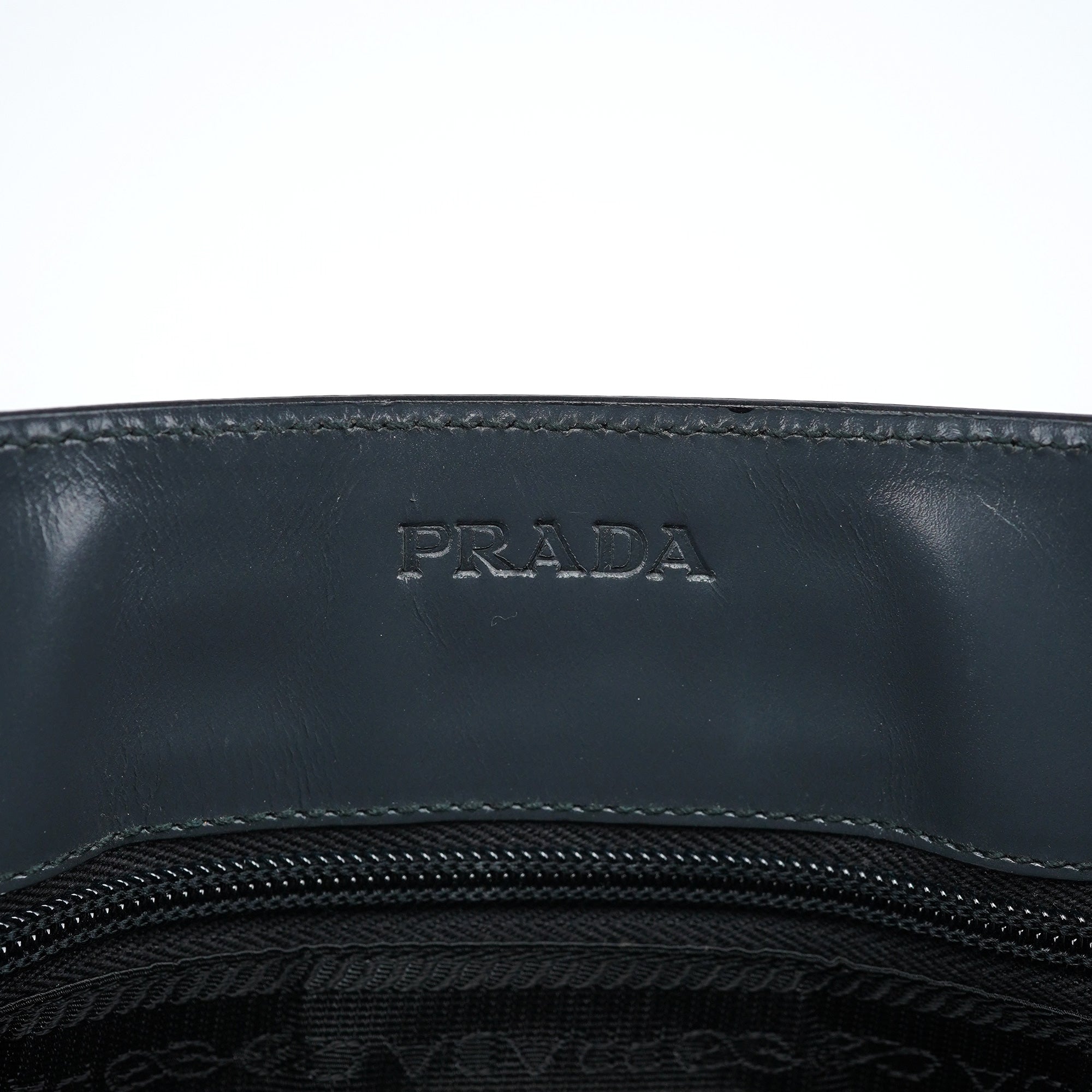 1998 Grey Vitello Metallo Shoulder Bag