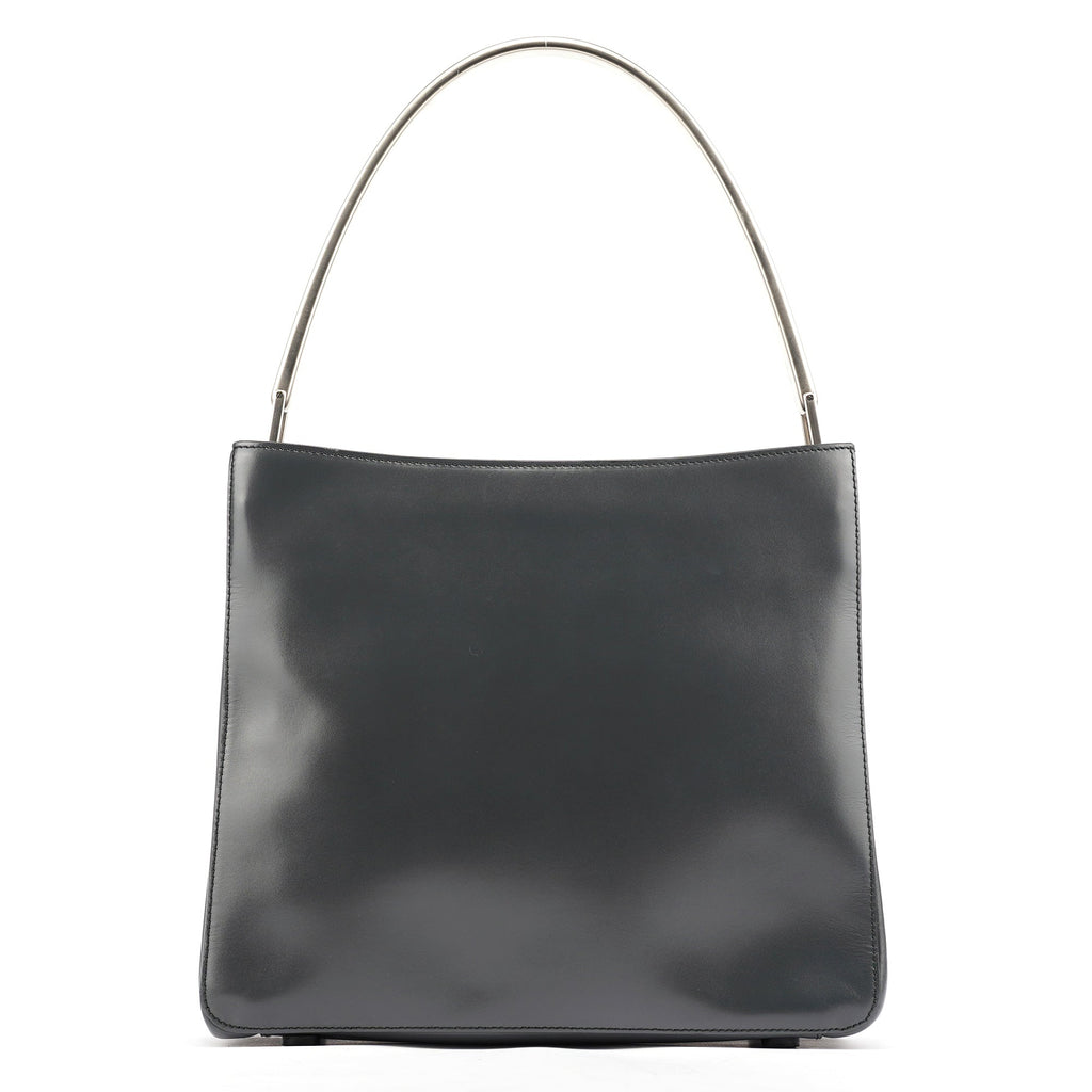 1998 Grey Vitello Metallo Shoulder Bag