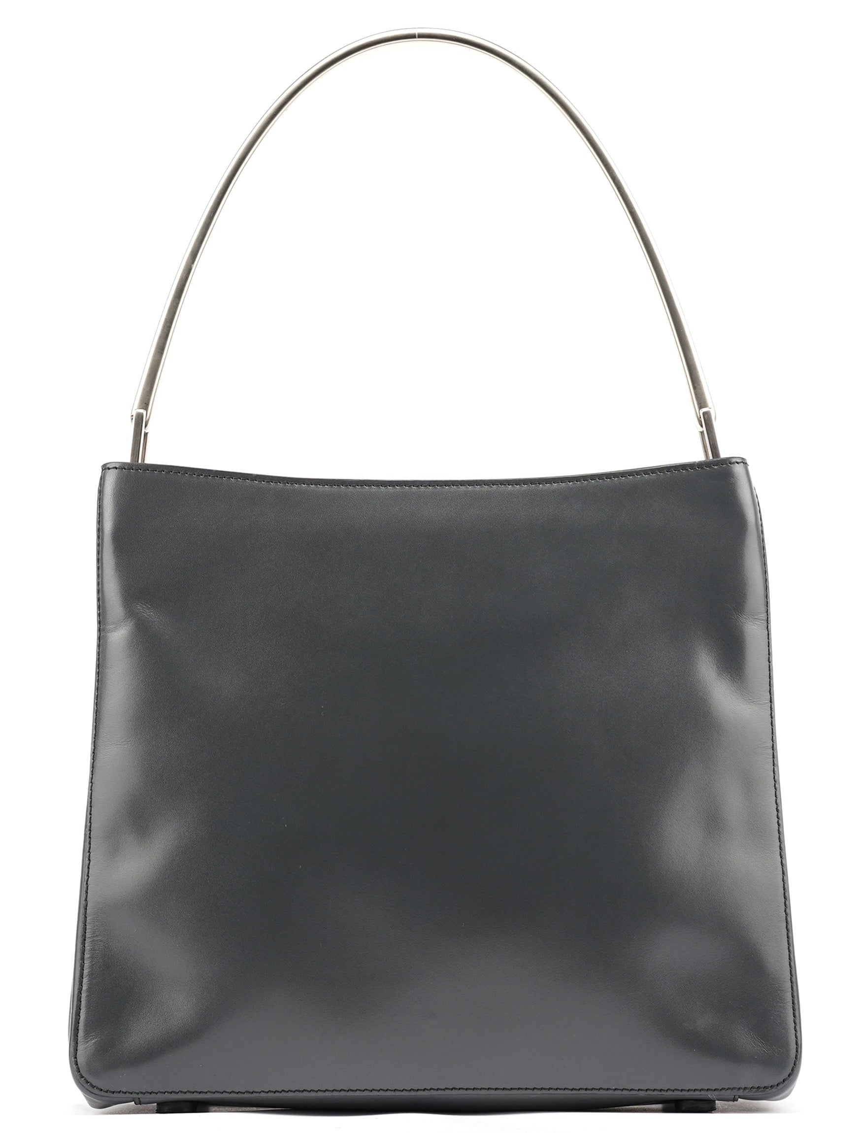 1998 Grey Vitello Metallo Shoulder Bag