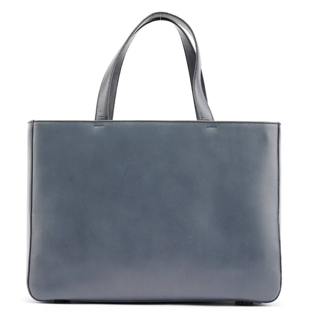 1998 Slate Grey Calfskin Leather Tote Bag
