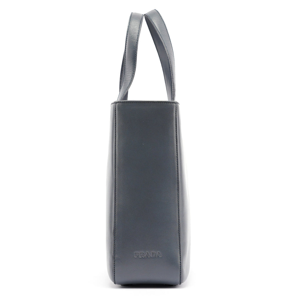 1998 Slate Grey Calfskin Leather Tote Bag