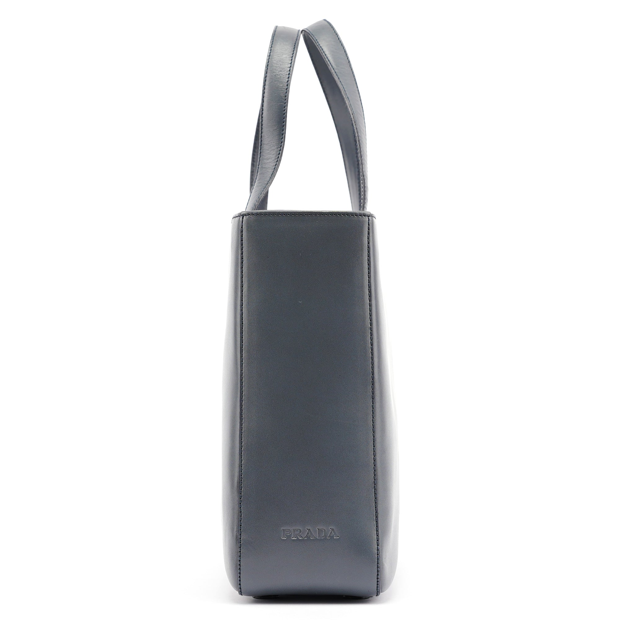 1998 Slate Grey Calfskin Leather Tote Bag