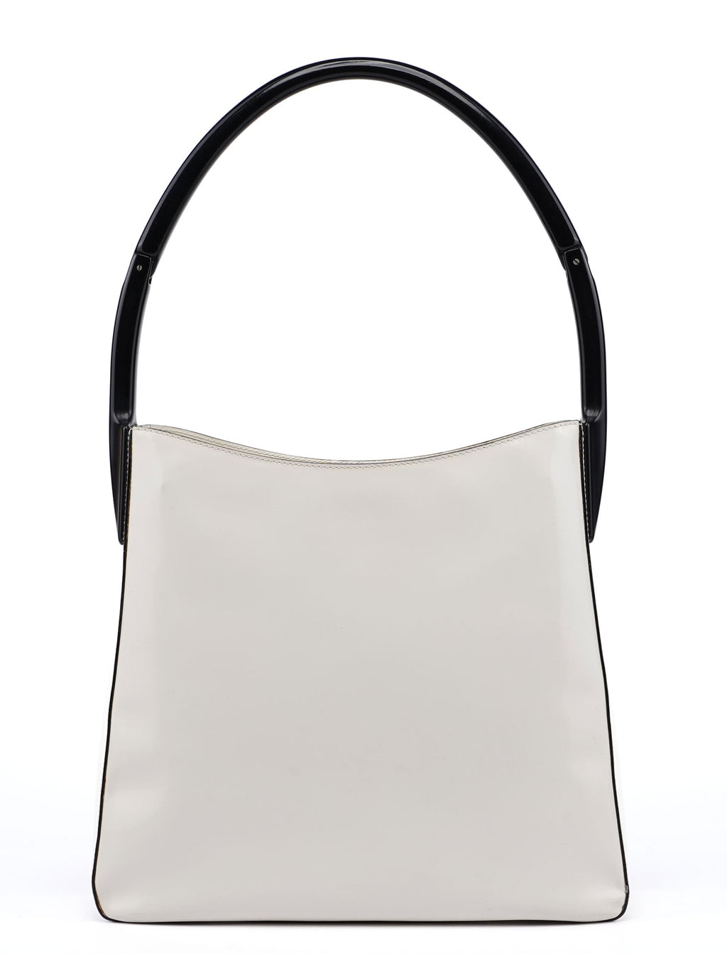 1998 White Spazzolato Sport Plastic Shoulder Bag