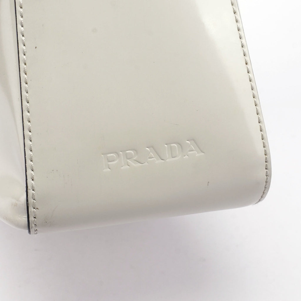1998 White Spazzolato Sport Plastic Shoulder Bag