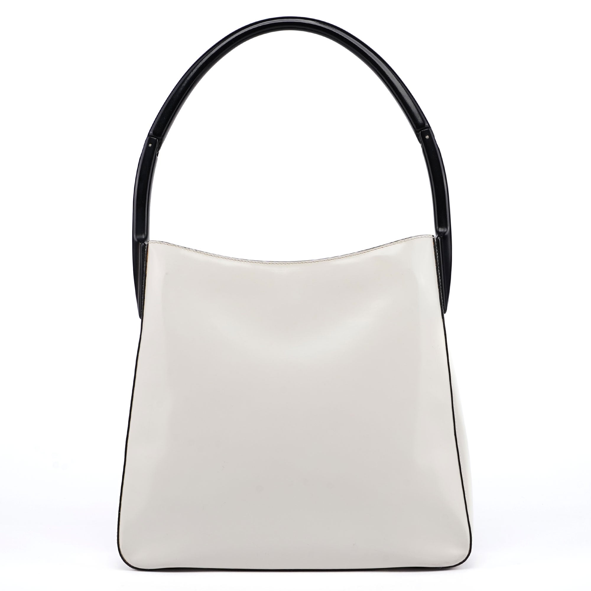 1998 White Spazzolato Sport Plastic Shoulder Bag