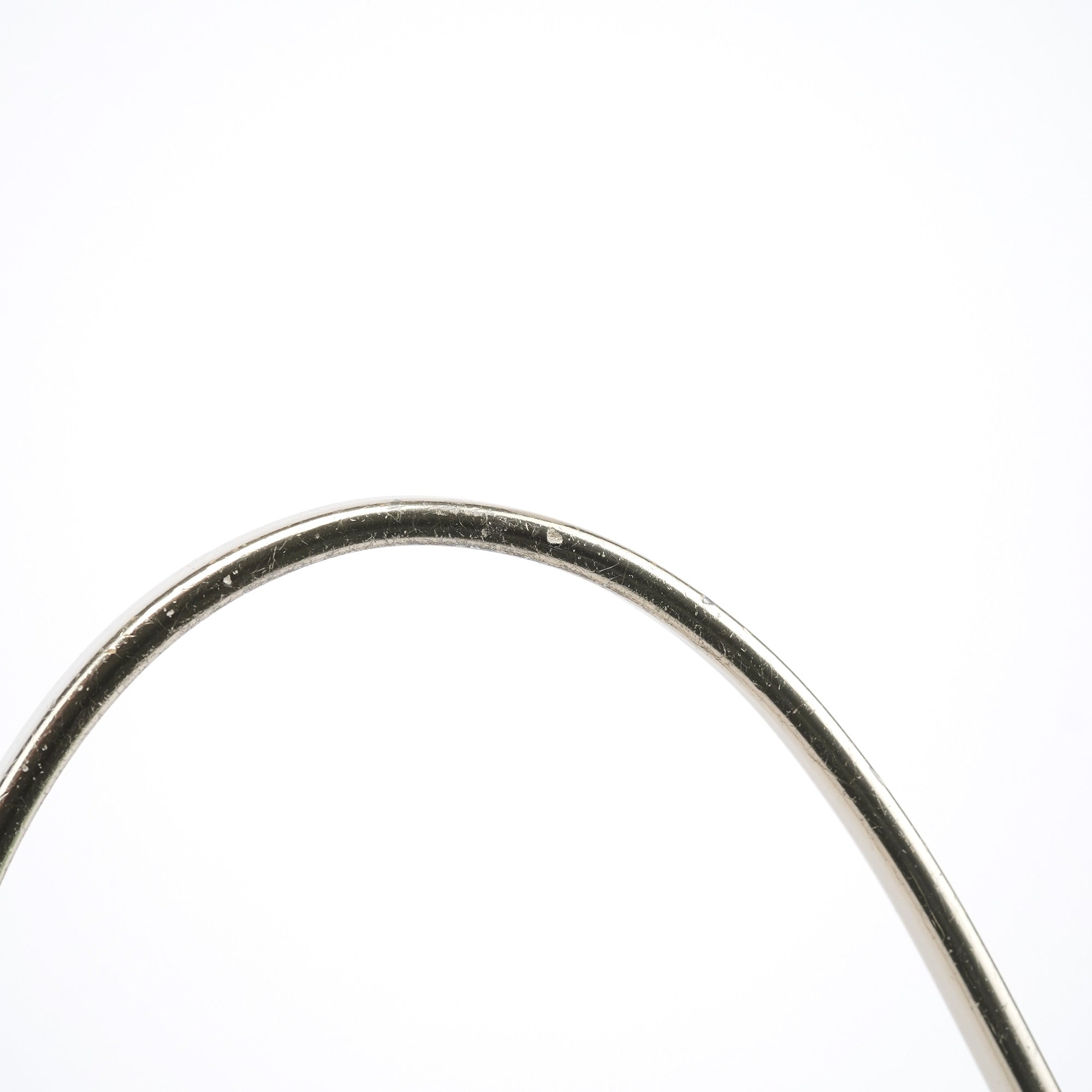 1998 White Vitello Metal Campaign Shoulder Bag
