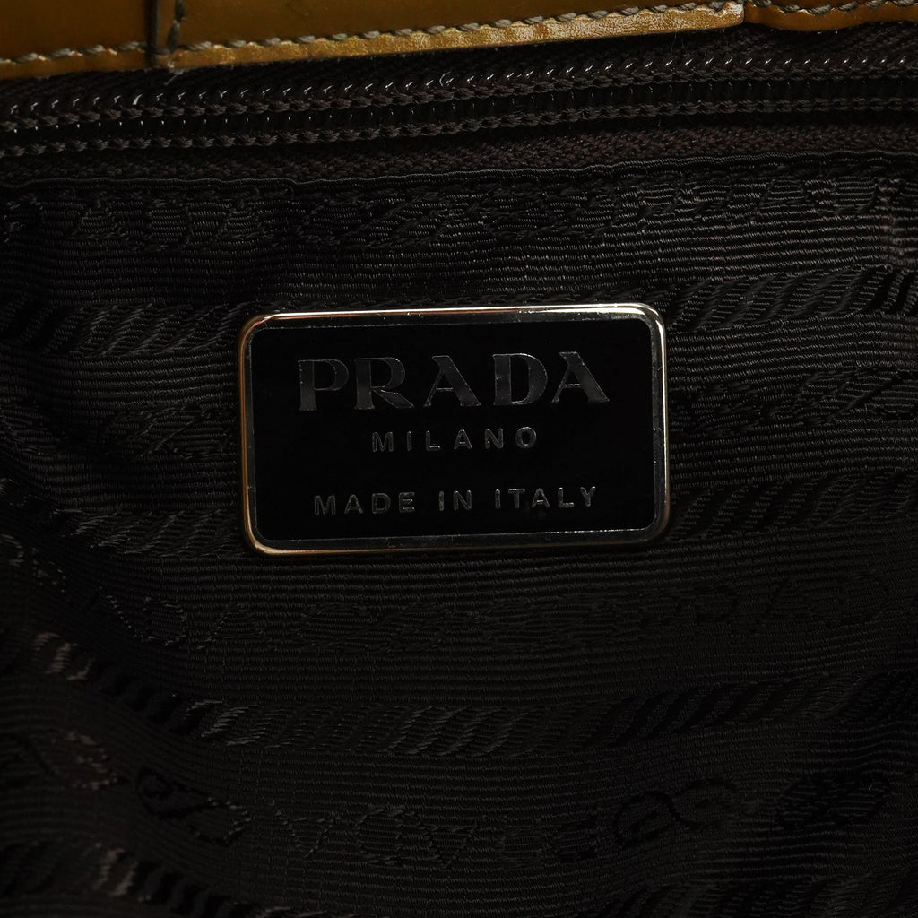 1998 Yellow Patent Leather Asim Shoulder Bag