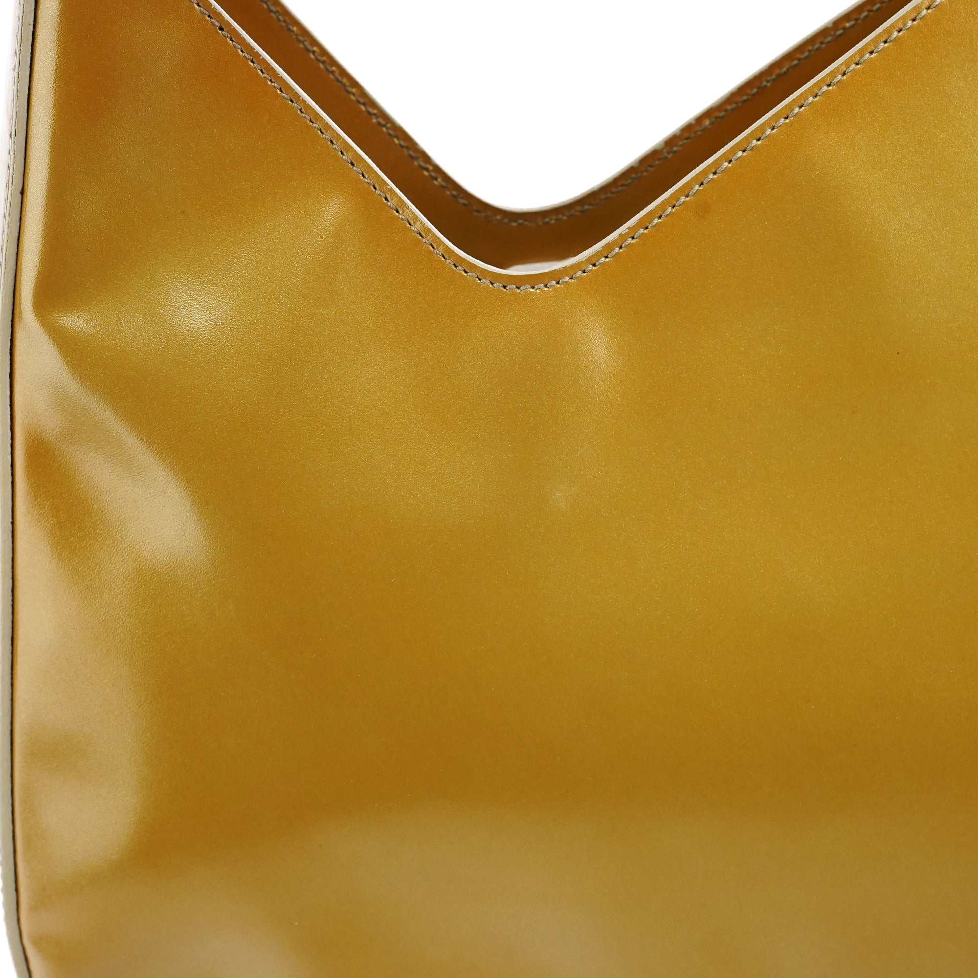 1998 Yellow Patent Leather Asim Shoulder Bag