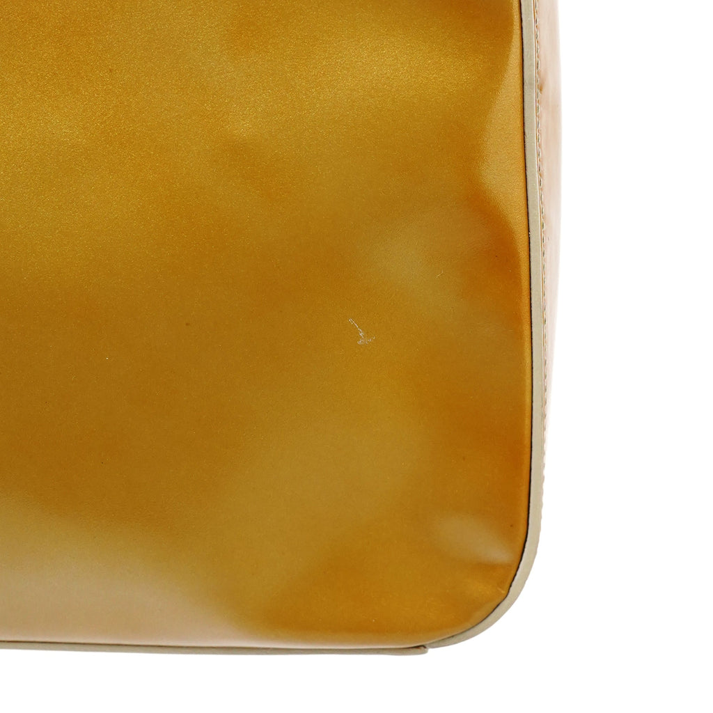 1998 Yellow Patent Leather Asim Shoulder Bag