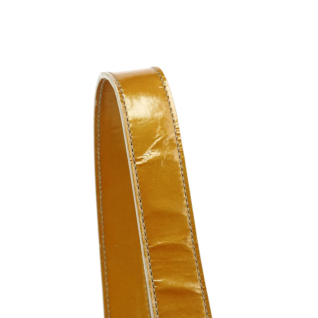 1998 Yellow Patent Leather Asim Shoulder Bag