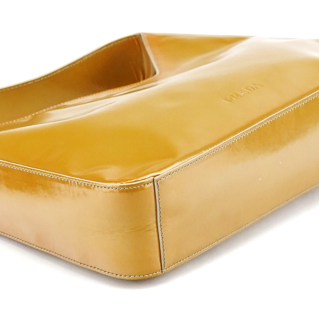 1998 Yellow Patent Leather Asim Shoulder Bag