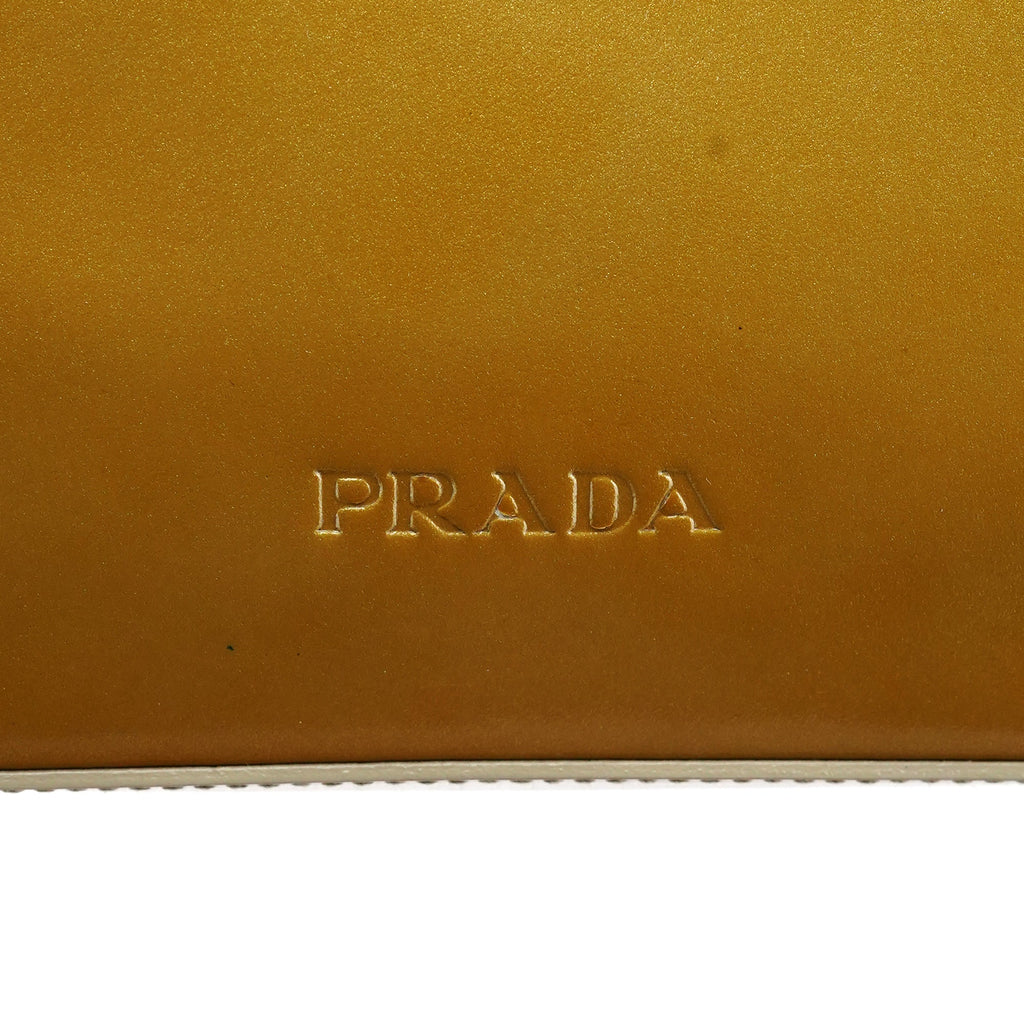 1998 Yellow Patent Leather Asim Shoulder Bag