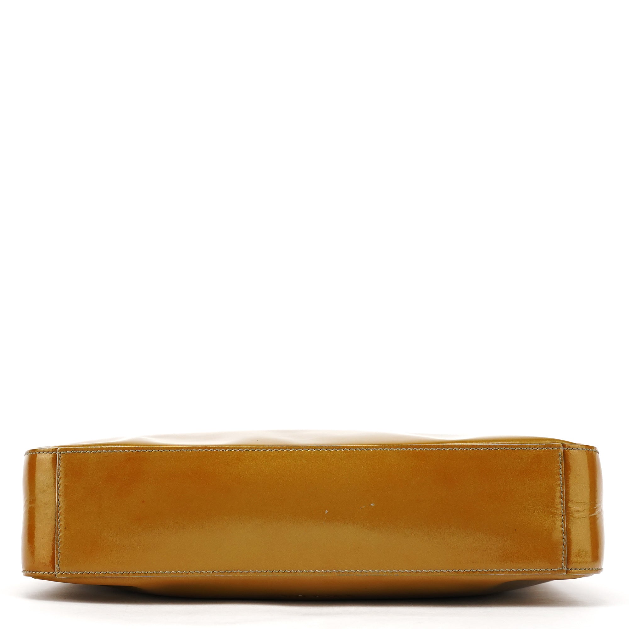 1998 Yellow Patent Leather Asim Shoulder Bag