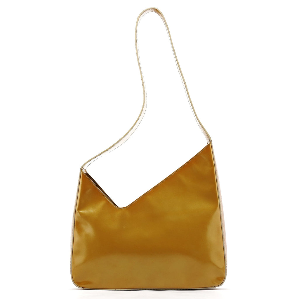 1998 Yellow Patent Leather Asim Shoulder Bag