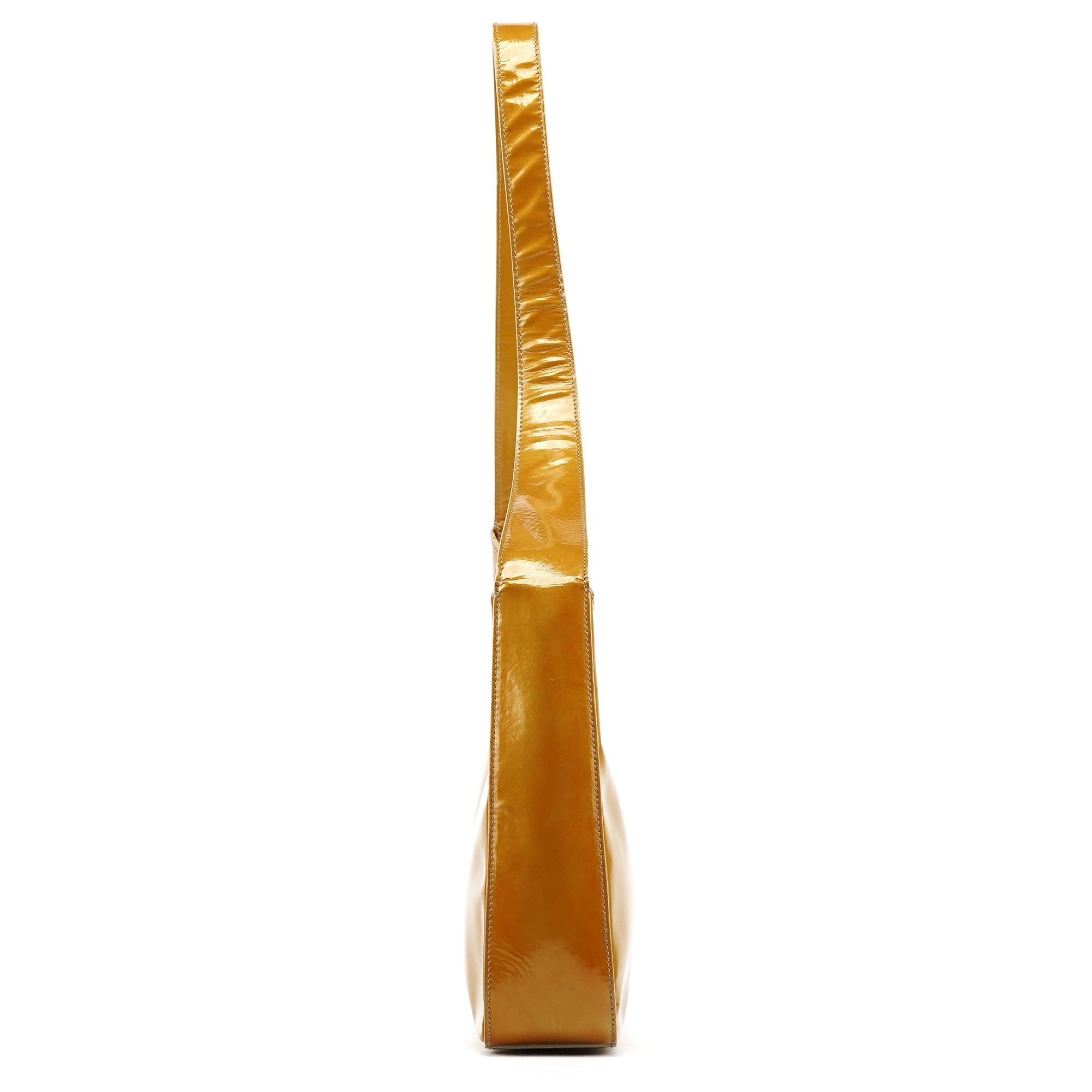 1998 Yellow Patent Leather Asim Shoulder Bag
