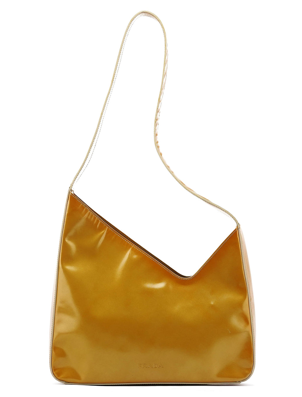 1998 Yellow Patent Leather Asim Shoulder Bag