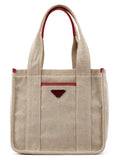 1999 Beige Red Canapa Sport Tote
