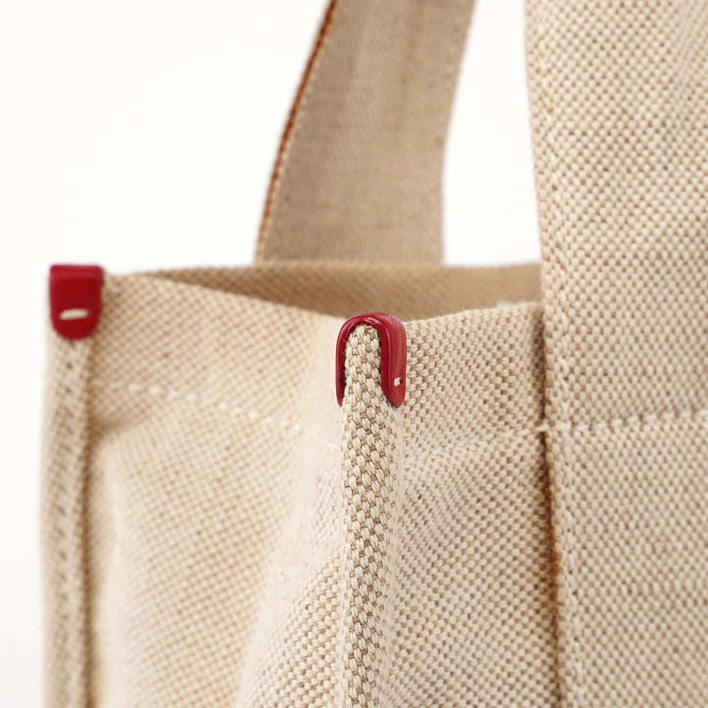 1999 Beige Red Canapa Sport Tote