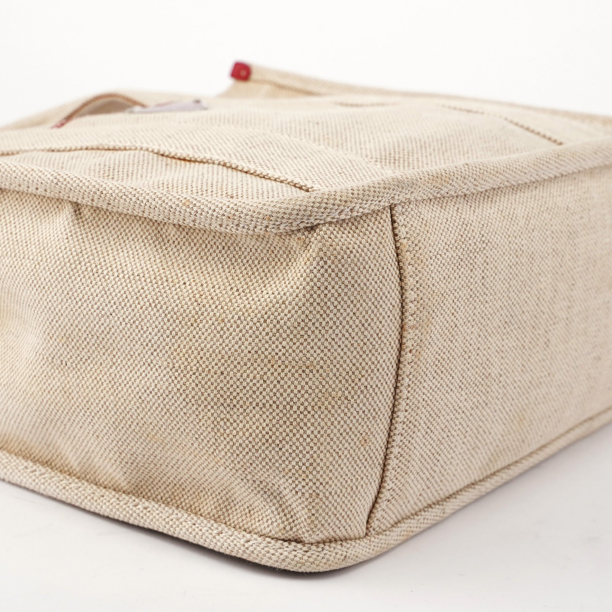 1999 Beige Red Canapa Sport Tote