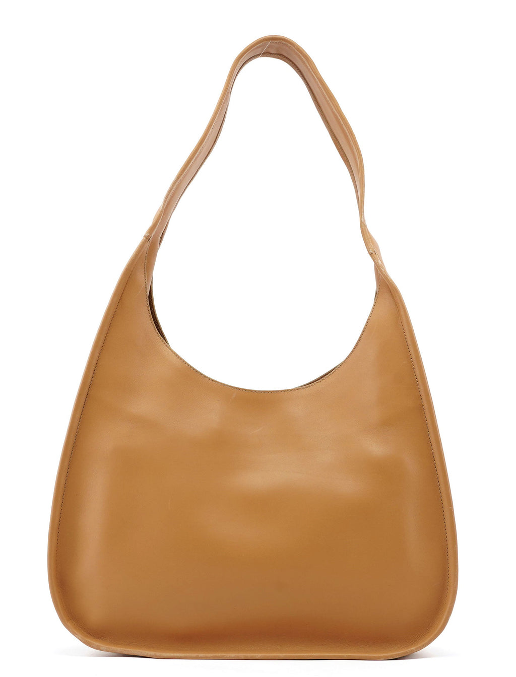 1999 Beige Vitello Basic Hobo Shoulder Bag