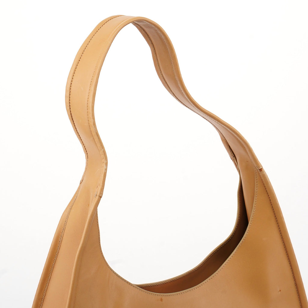 1999 Beige Vitello Basic Hobo Shoulder Bag