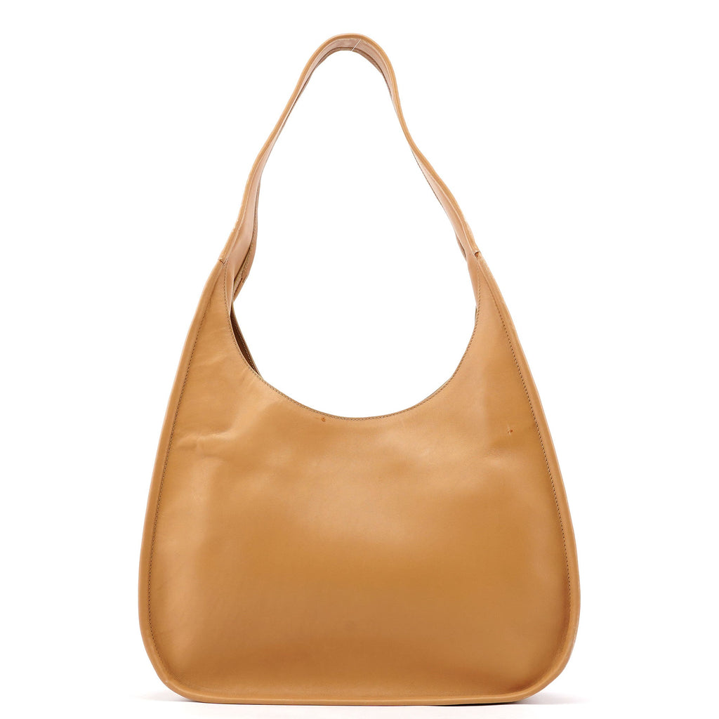 1999 Beige Vitello Basic Hobo Shoulder Bag
