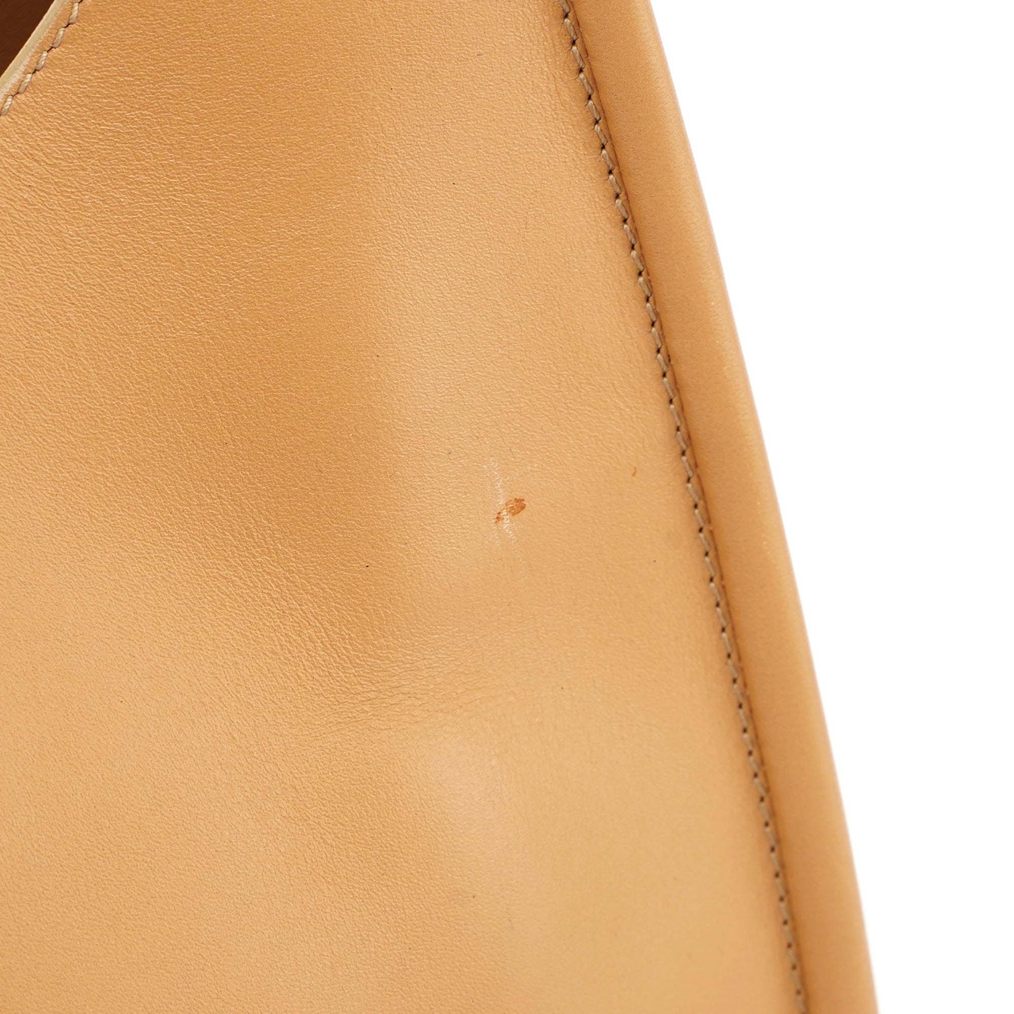 1999 Beige Vitello Basic Hobo Shoulder Bag
