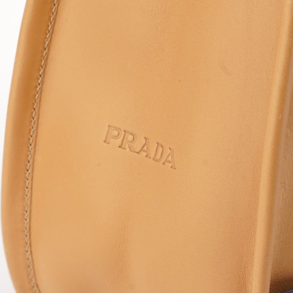 1999 Beige Vitello Basic Hobo Shoulder Bag