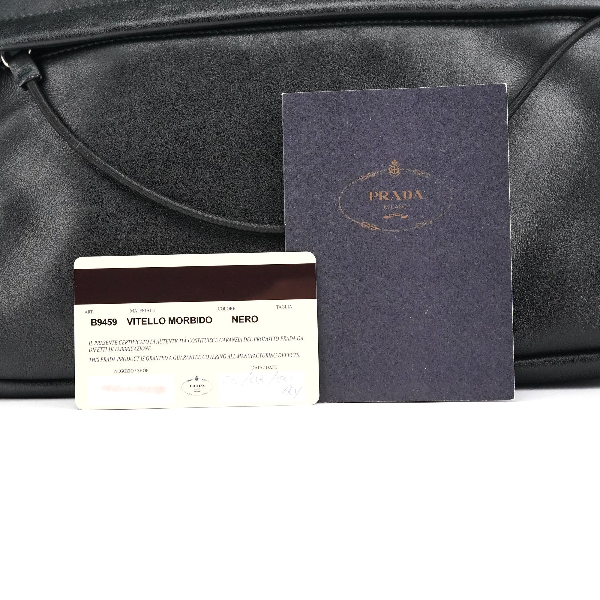 1999 Black Calfskin Crossbody Messenger Bag