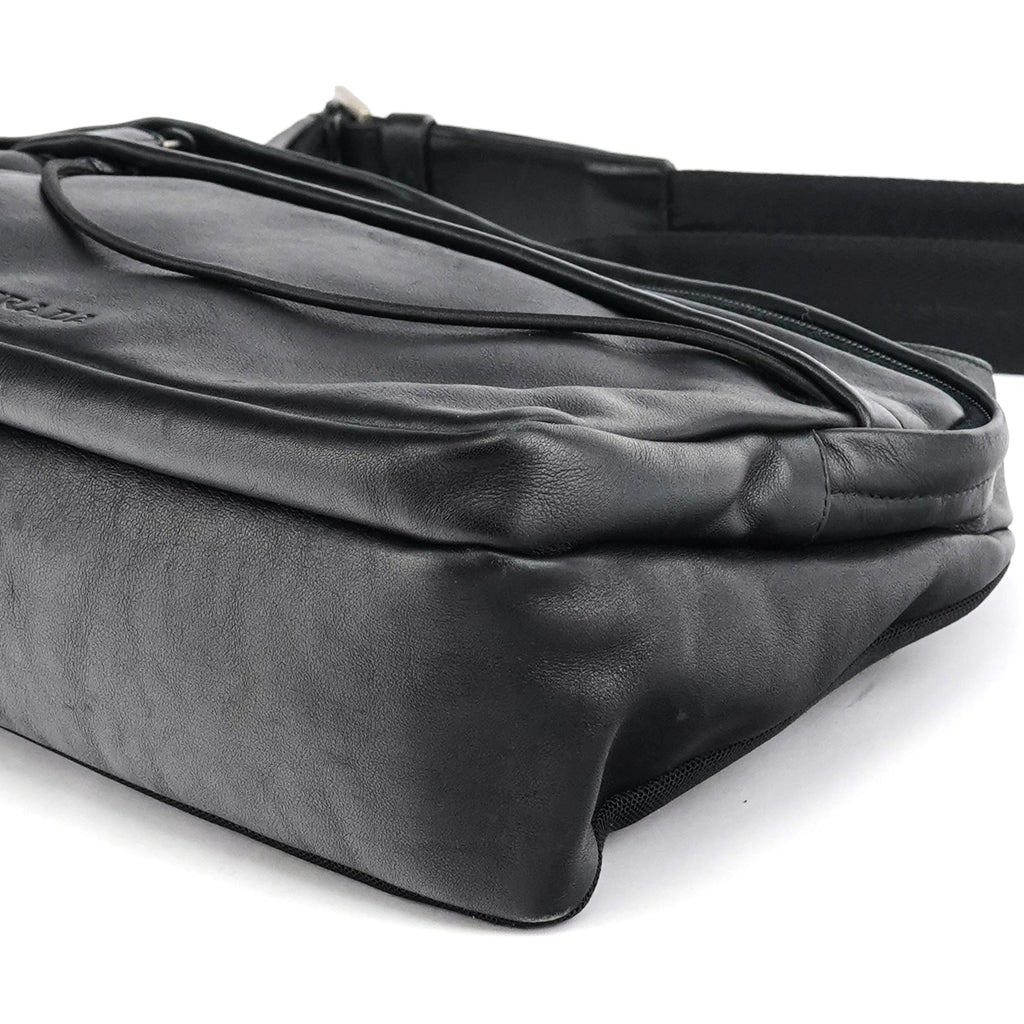 1999 Black Calfskin Crossbody Messenger Bag