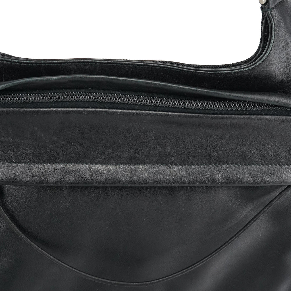 1999 Black Calfskin Crossbody Messenger Bag