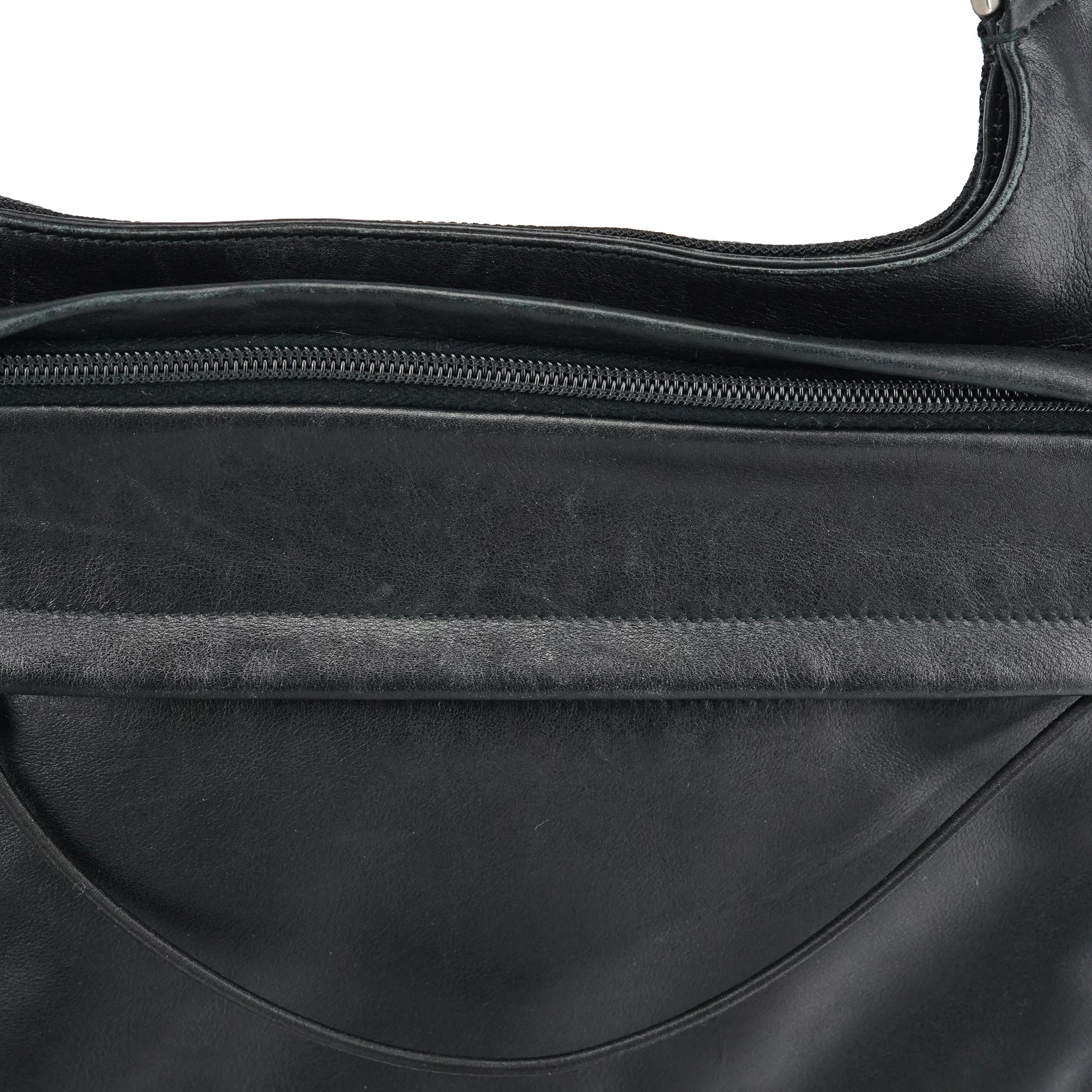 1999 Black Calfskin Crossbody Messenger Bag