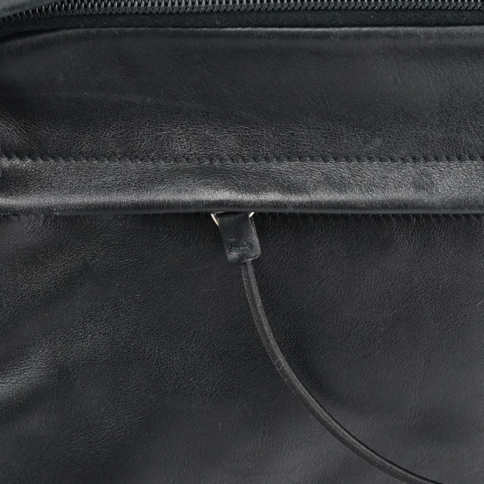 1999 Black Calfskin Crossbody Messenger Bag