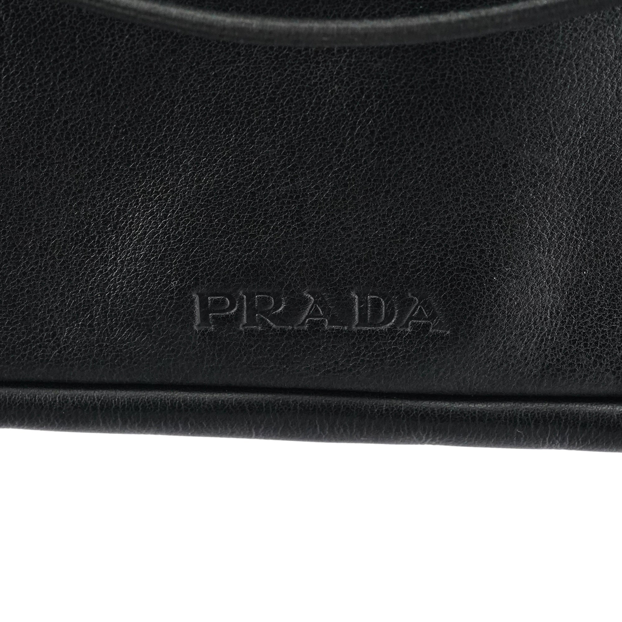 1999 Black Calfskin Crossbody Messenger Bag